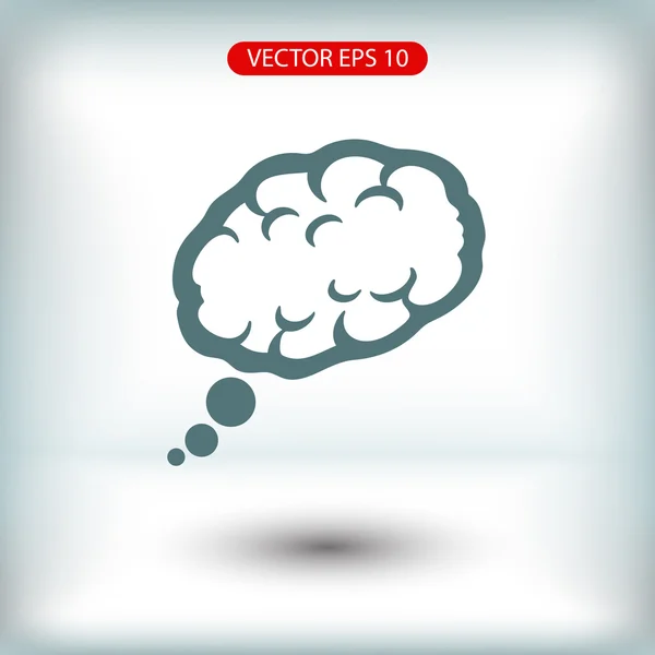 Icono cerebral Ilustración . — Vector de stock