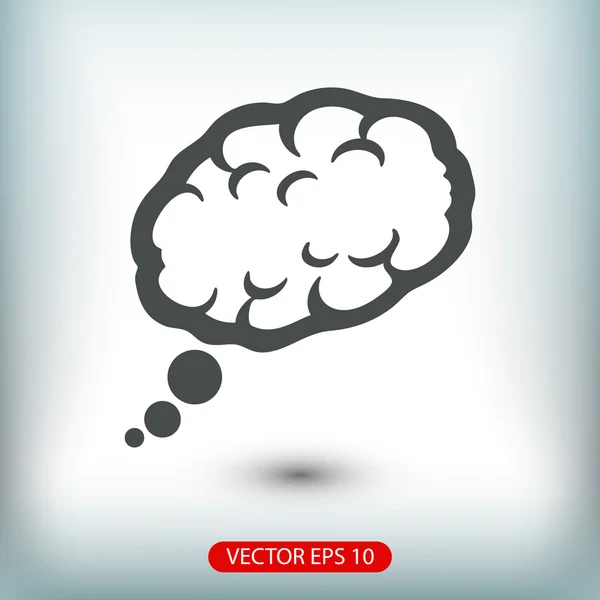 Icono cerebral Ilustración . — Vector de stock