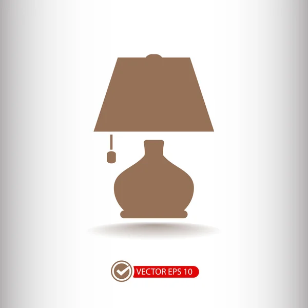 Illustration icône lampe . — Image vectorielle