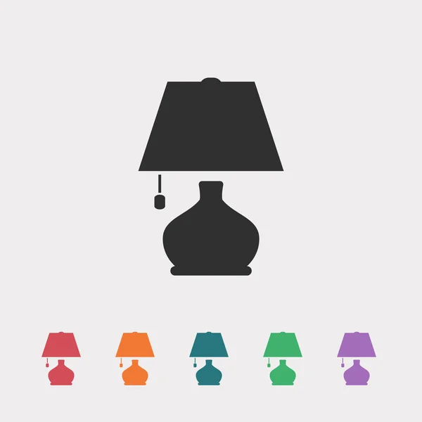 Lamp pictogram illustratie. — Stockvector
