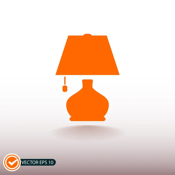 Obrázek ikony lampa. — Stockový vektor