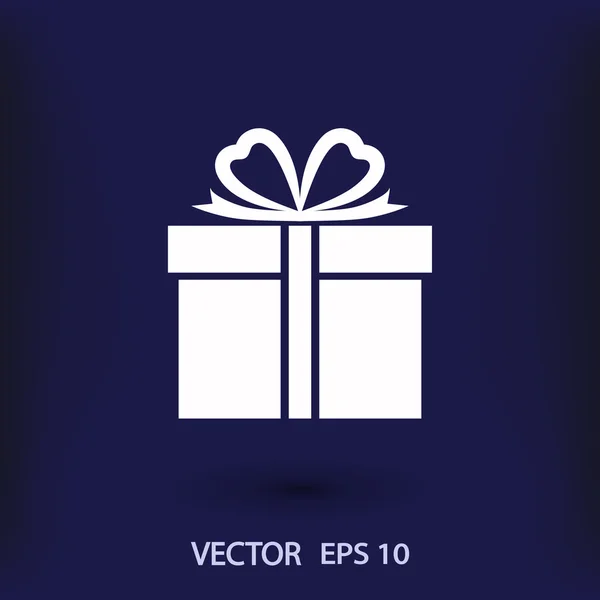 Obrázek ikony dárek — Stockový vektor