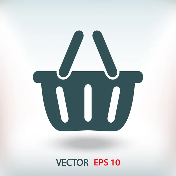 Shopping basket icon — Stock Vector