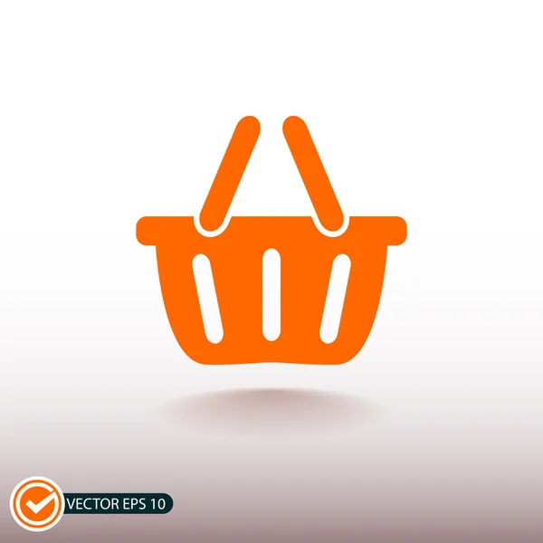 Icono de cesta de compra — Vector de stock