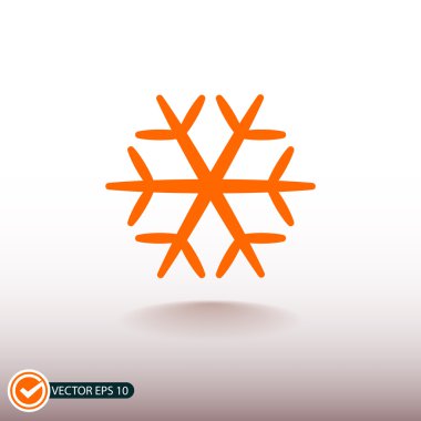 kar tanesi simge tasarlamak.