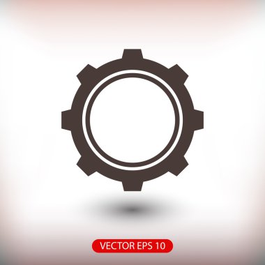 dişli simgesini illüstrasyon.