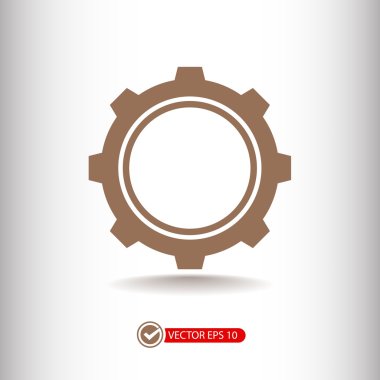 dişli simgesini illüstrasyon.