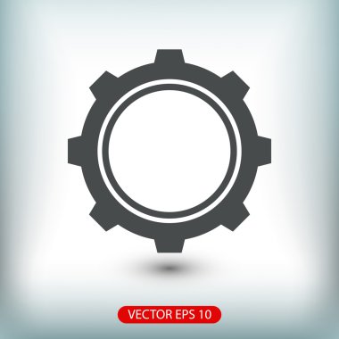 dişli simgesini illüstrasyon.