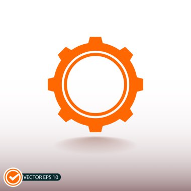 dişli simgesini illüstrasyon.