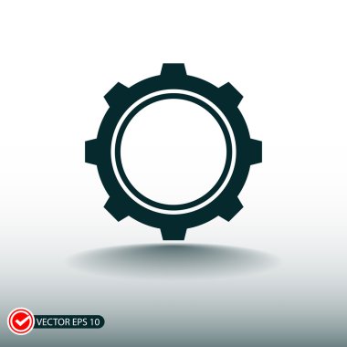 dişli simgesini illüstrasyon.