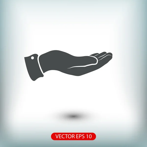 Dłoń ikona ilustracja — Wektor stockowy