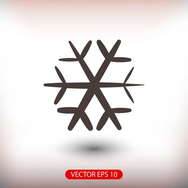 Sneeuwvlok pictogram illustratie. — Stockvector