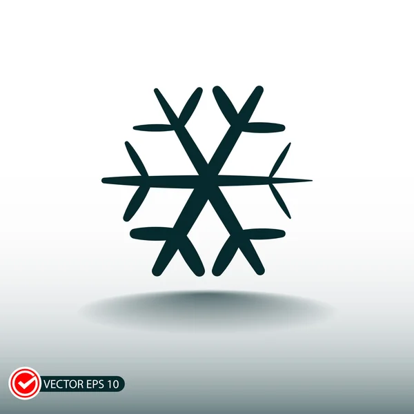 Snowflake icon illustration. — Stock Vector