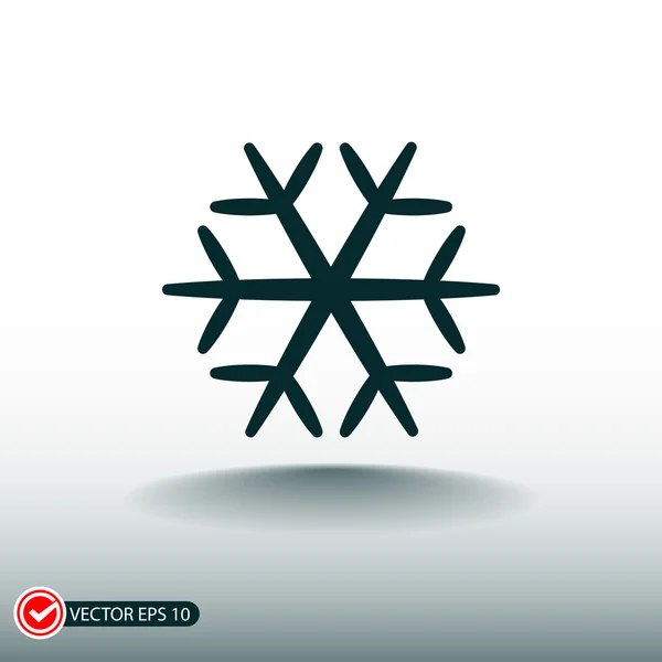 Snowflake icon illustration. — Stock Vector