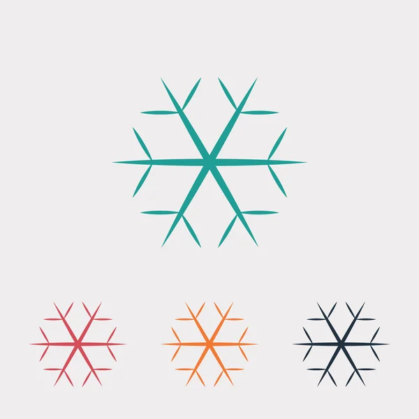 Snowflake icon illustration. — Stock Vector