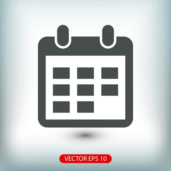 Illustration icône calendrier — Image vectorielle