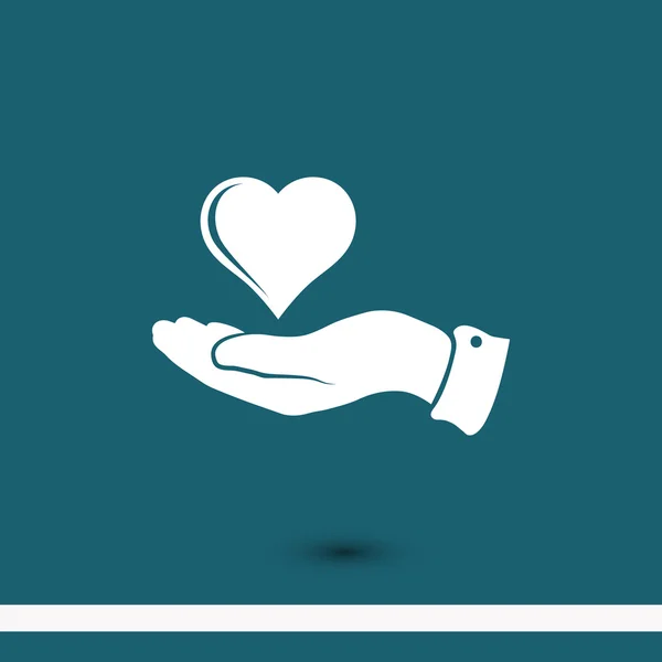 heart in hand icon