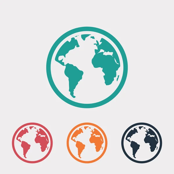 Ilustração do ícone do globo —  Vetores de Stock