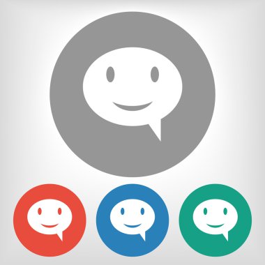 Gülümseyen baloncuk simgesi