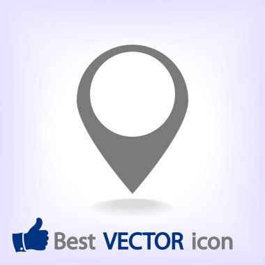 harita işaretçisi düz simgesi