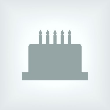 doğum günü pastası simgesi