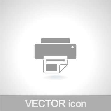 Yazıcı simgesi illüstrasyon