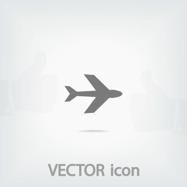 Símbolo del avión — Vector de stock