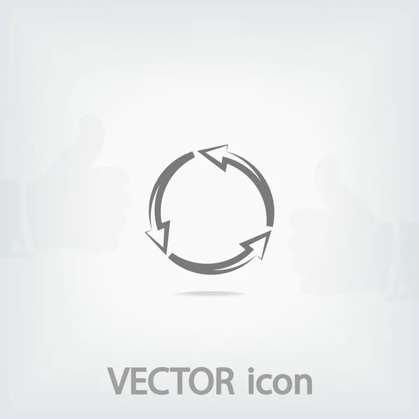 Flecha circular icono — Archivo Imágenes Vectoriales