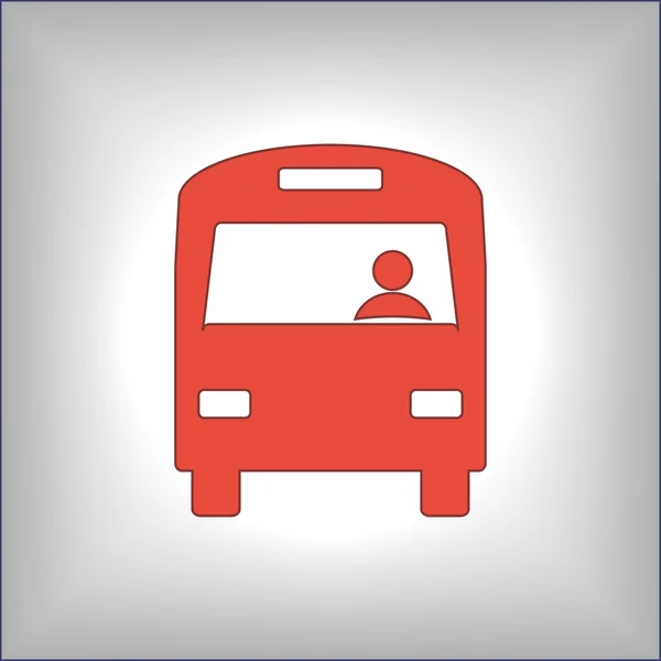 Busz ikon illusztráció — Stock Vector