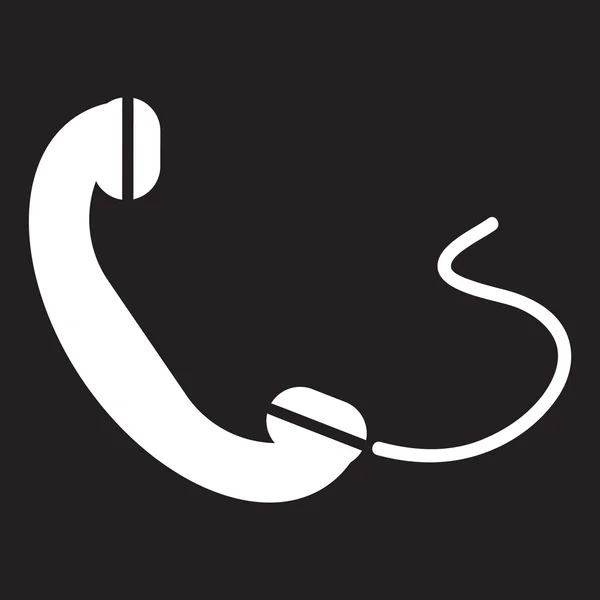 Telefone, ícone plano — Vetor de Stock