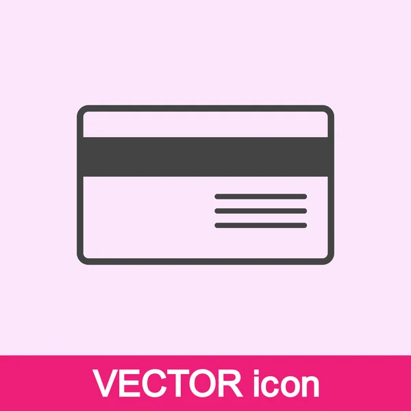Bankkreditkort ikon – Stock-vektor