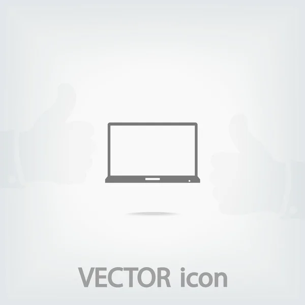 Laptop-Symbol — Stockvektor