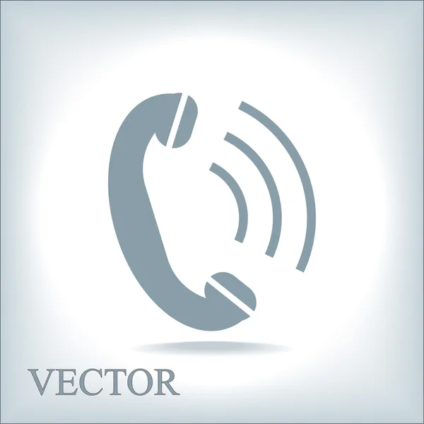 Telefon, platt-ikonen — Stock vektor