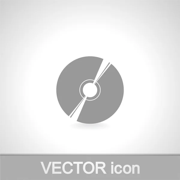 CD lub dvd ikona ilustracja — Wektor stockowy