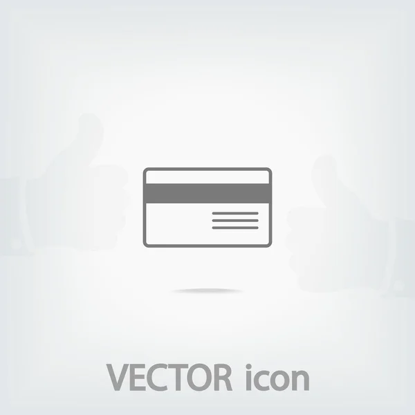 Icono de tarjeta de crédito bancaria — Vector de stock