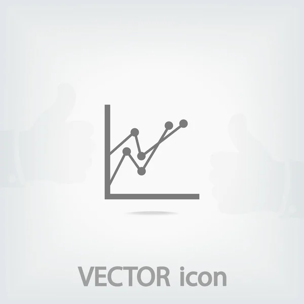 Infografía, icono del gráfico — Vector de stock