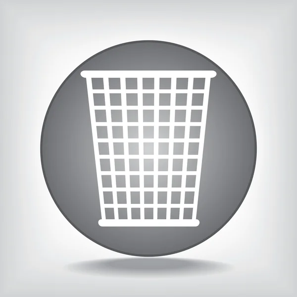 Trash bin icon — Stock Vector