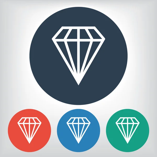 Diamantpictogram — Stockvector