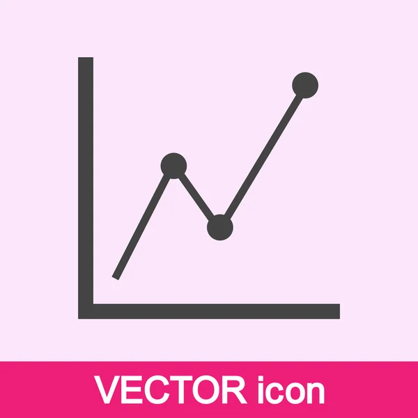 Infographic, grafiek pictogram — Stockvector