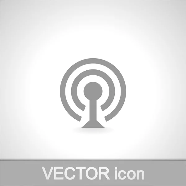 Símbolo de red inalámbrica del icono wifi — Archivo Imágenes Vectoriales
