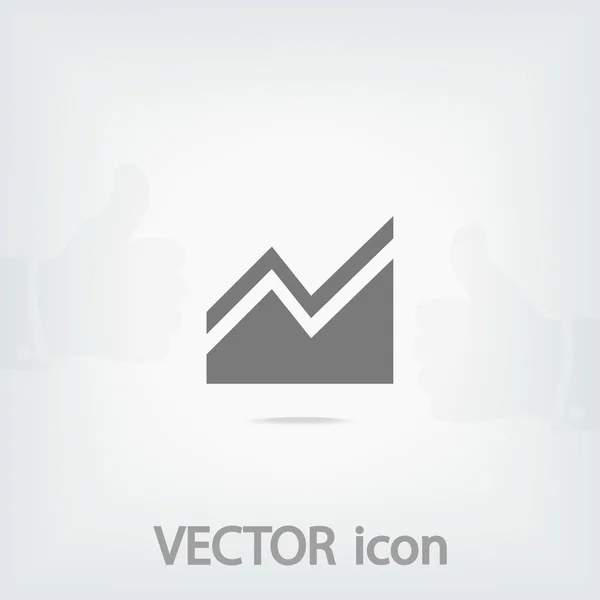 Infographic, grafiek pictogram — Stockvector