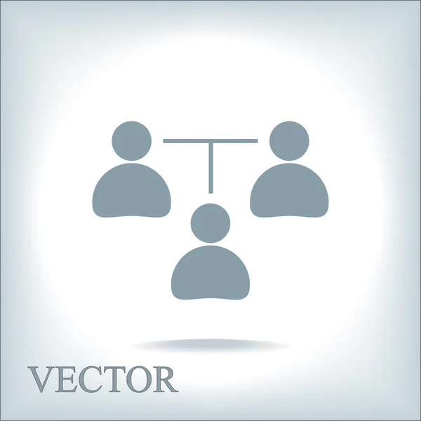 Concepto de comunicación. icono de conexión — Vector de stock