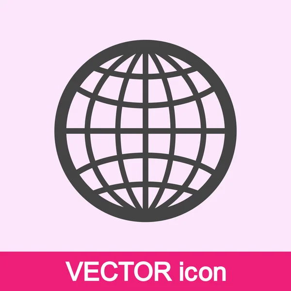 Ilustración del icono del globo — Vector de stock