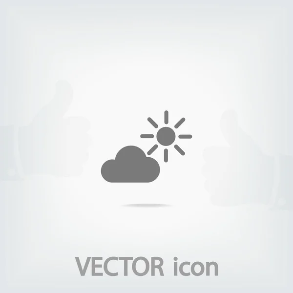 Ilustración del icono de nube — Vector de stock