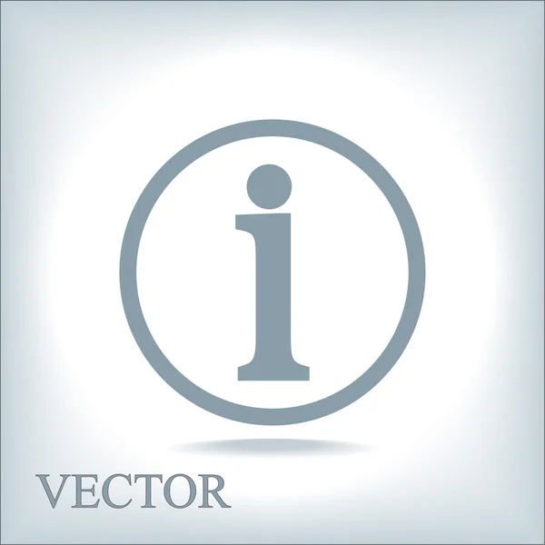 Signo de información icono — Archivo Imágenes Vectoriales