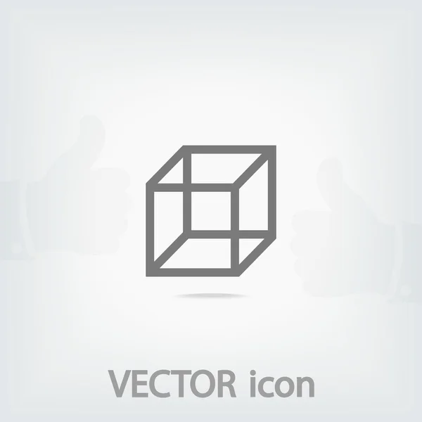 3 d キューブのロゴ デザイン アイコン — ストックベクタ