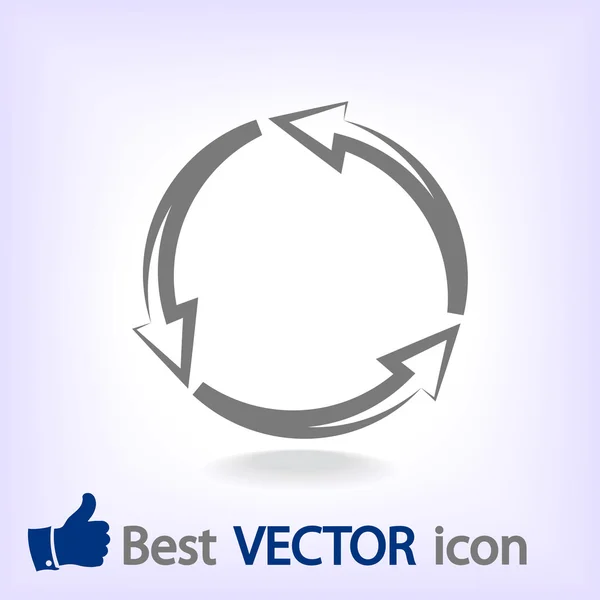 Ícone de setas circulares — Vetor de Stock