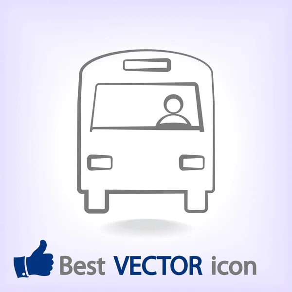 Autobus ikona ilustrace. — Stockový vektor