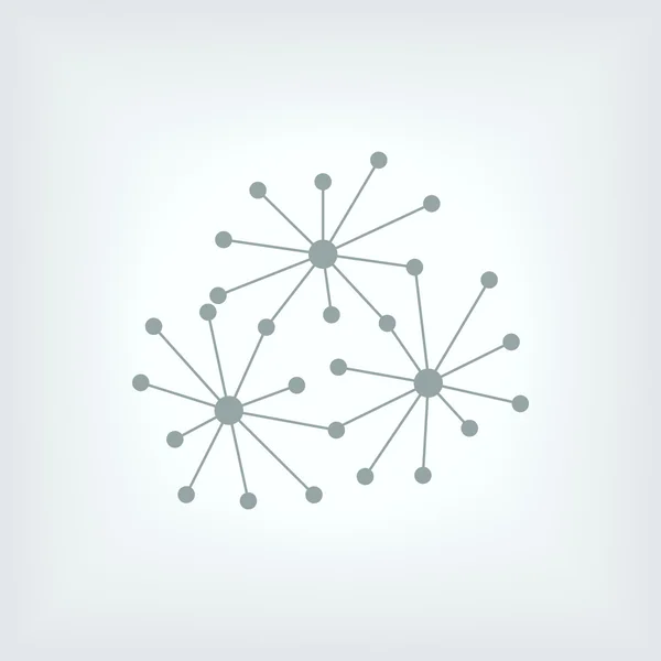 Abstracte fysica wetenschap model pictogram — Stockvector