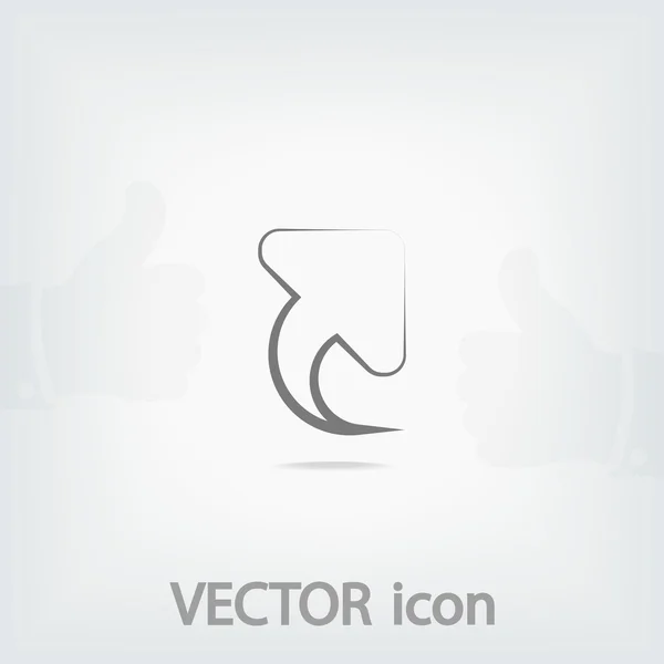 Icono flecha arriba — Vector de stock